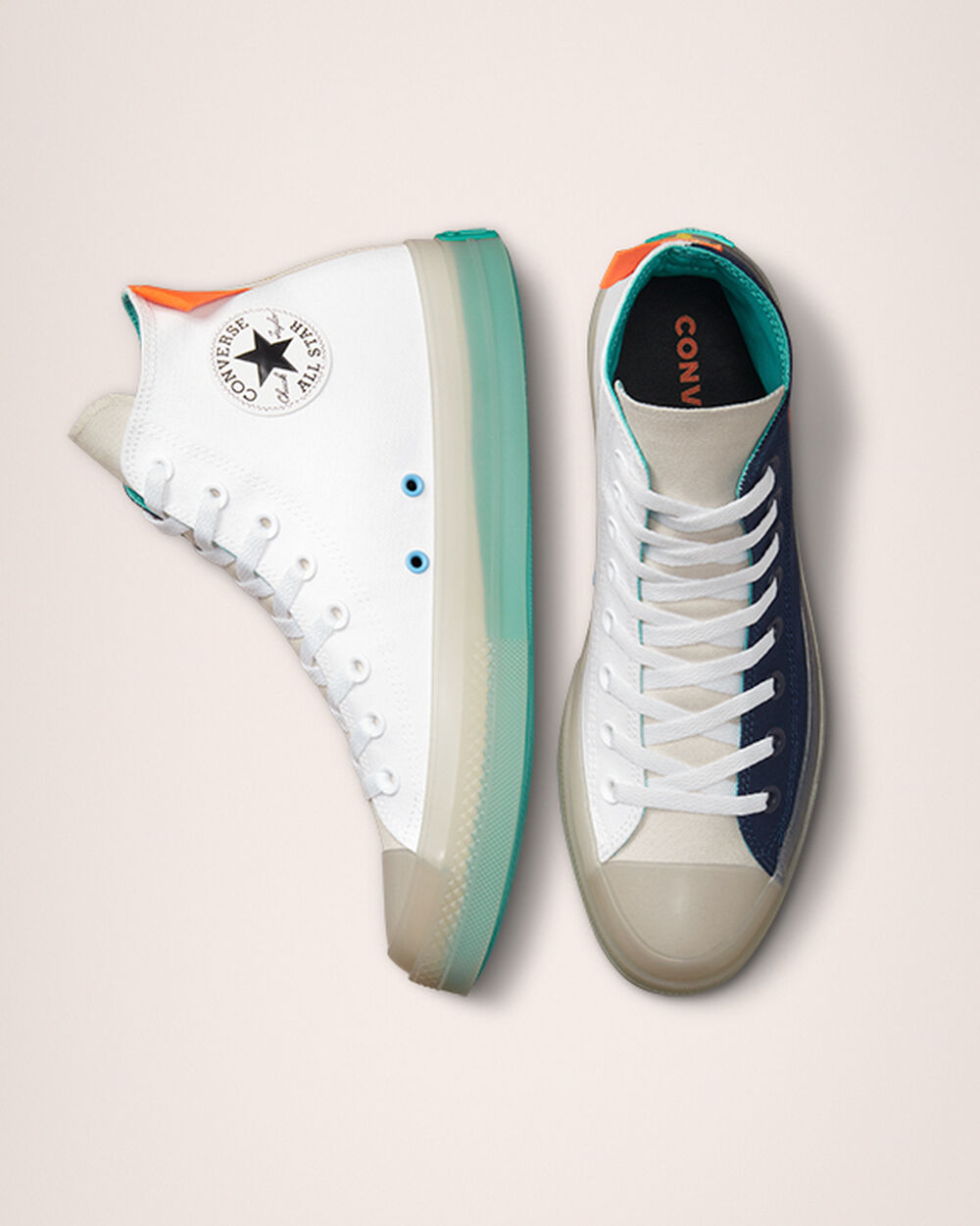 Tenis Converse Chuck Taylor All Star CX Mujer Blancos Azul Marino | Mexico-428376