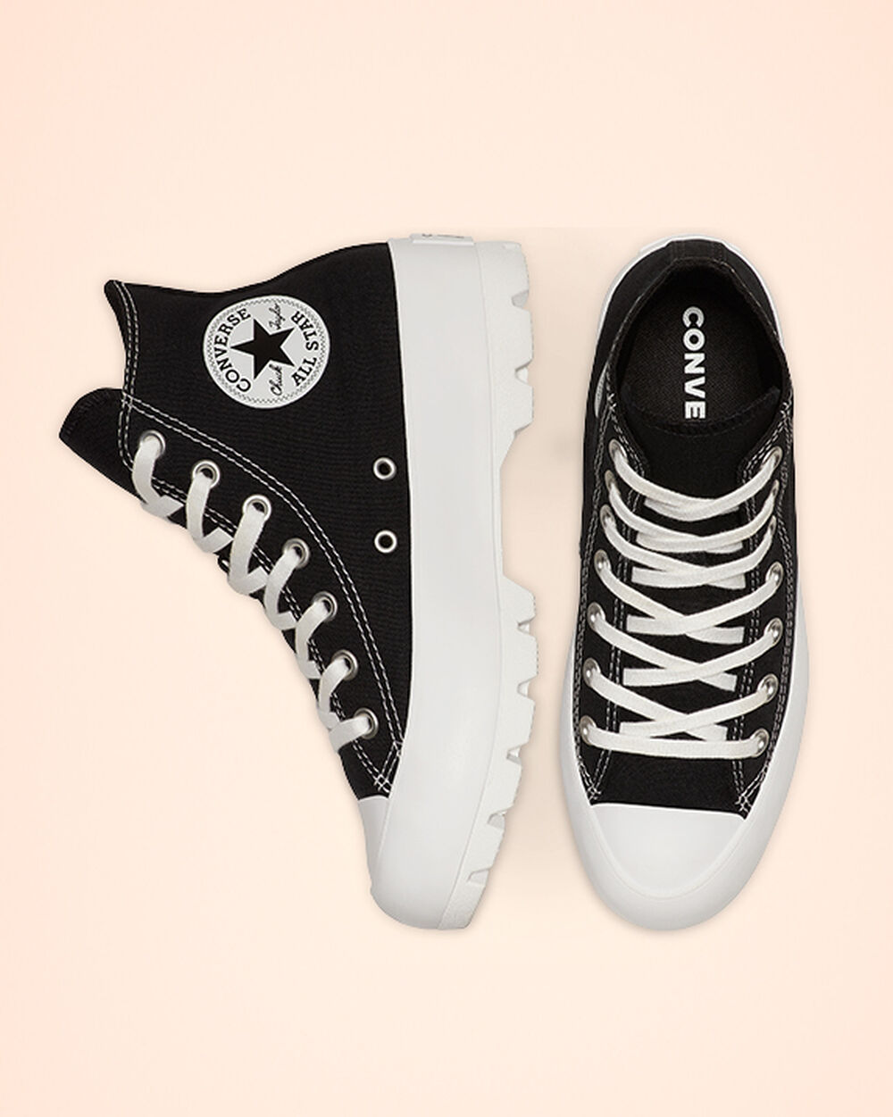 Tenis Converse Chuck Taylor All Star Lugged Mujer Negros Blancos Negros | Mexico-120646