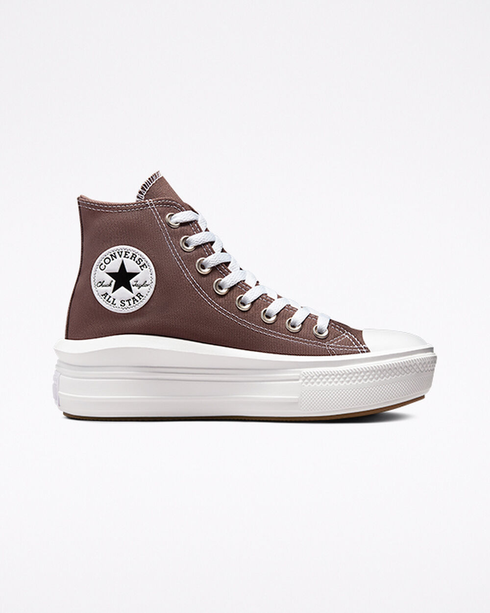 Tenis Converse Chuck Taylor All Star Move Mujer Marrom Blancos | Mexico-485606