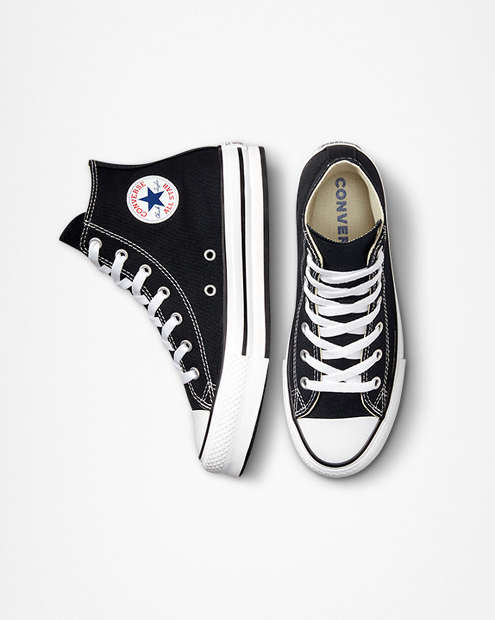 Tenis Converse Chuck Taylor All Star Niña Negros Blancos Negros | Mexico-165646