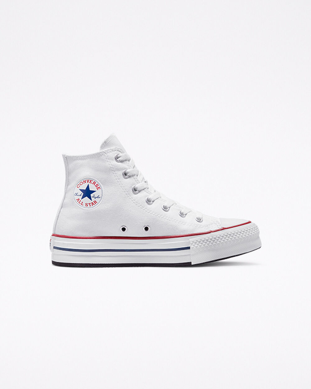 Tenis Converse Chuck Taylor All Star Niña Blancos Rojos Oscuro Azul Marino | Mexico-628516