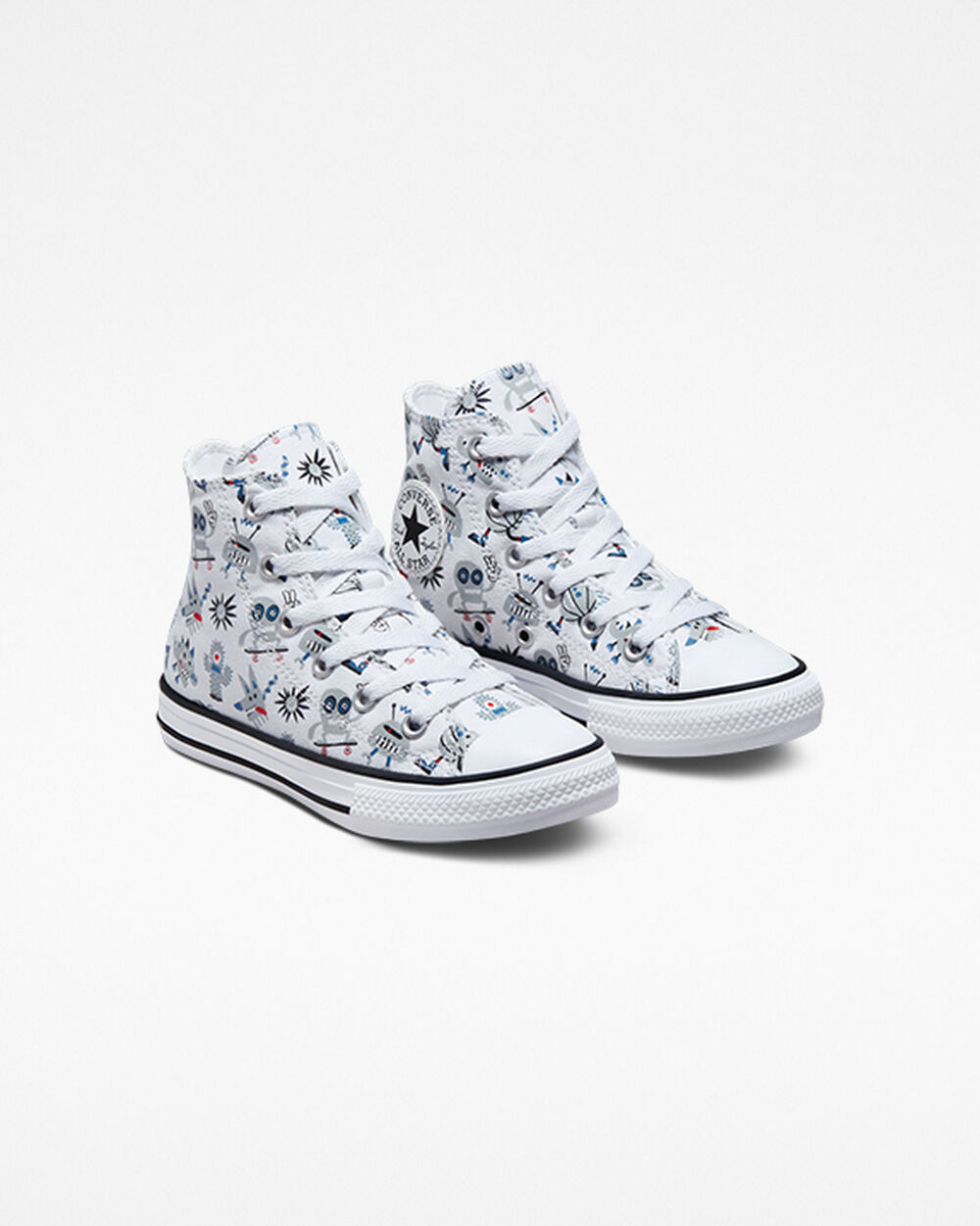 Tenis Converse Chuck Taylor All Star Niña Blancos Grises Azules | Mexico-671506